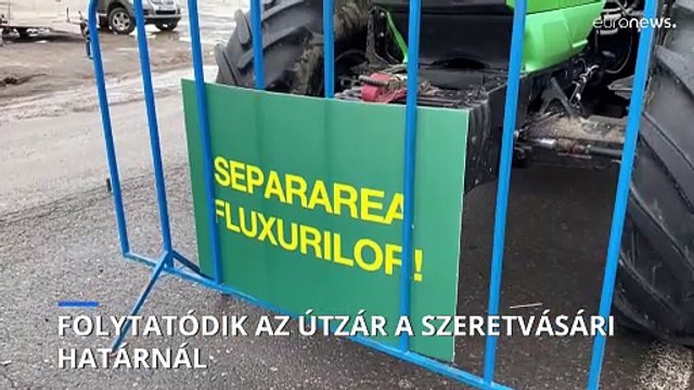 Folytatódik az ukrán gabonaszállítás elleni útzár és tüntetés a szeretvásári határátkelőnél.