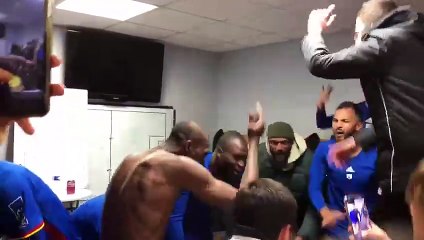 La joie dans le vestiaire