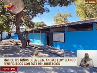 Rehabilitación de la E.B.N. Andrés Eloy Blanco favorecerá a niños y niñas del estado Aragua
