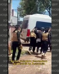 Trasladaron a cárceles comunes a Emerenciano Sena y Marcela Acuña. Video: DiarioNorte