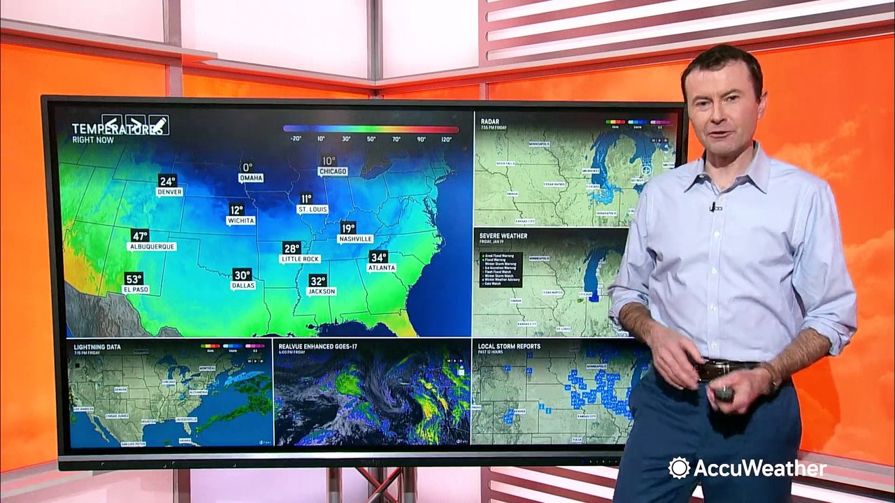 Record-breaking low temperatures as arctic air freezes the Midwest