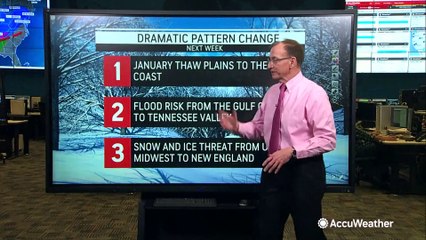 A thaw is coming for part of the US while flood risks ramp up across another