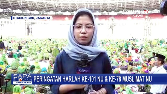 Presiden Jokowi Hadiri Peringatan Harlah ke-101 NU dan ke-78 Muslimat NU di Gelora Bung Karno