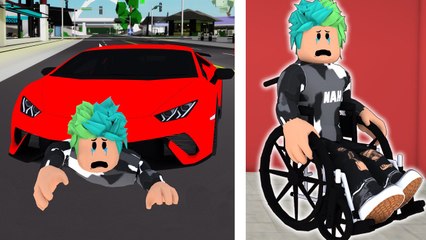 KÜÇÜK ZAVALLI ÇOCUĞA ARABA ÇARPTI SAKAT KALDI  | ROBLOX BROOKHAVEN HİKAYE Han KanaL