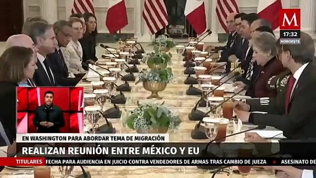 Alicia Bárcena se reúne con funcionarios en Washington para abordar la crisis migratoria