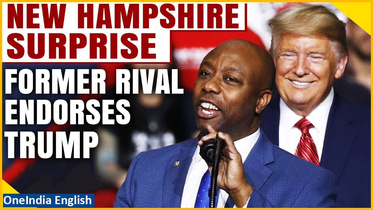 US Elections: Sen. Tim Scott Backs Ex-Rival Donald Trump Ahead of New Hampshire Primary | Oneindia