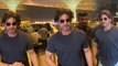 Shah Rukh Khan का एअरपोर्ट पर दिखा खूबसूरत लुक