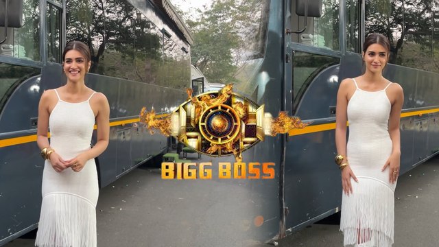 Kriti Sanon Spreads Delightful, Fresh Vibe In White Elegant Dress On The Set Of Big Boss 17
