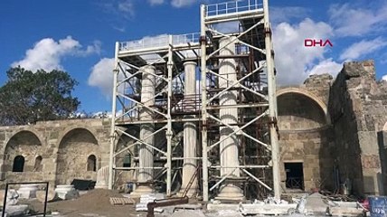 Gece kulübü girişi yapılan Athena Tapınağı, 1800 yıl öncesi haline dönüyor