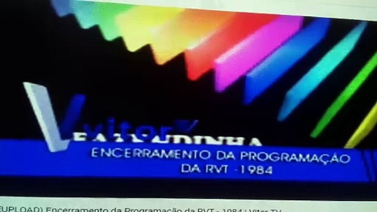 Encerramento da Programação da RVT (1984)