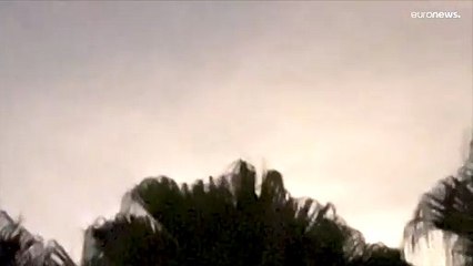 شاهد: ألسنة اللهب تشتعل بطائرة شحن في سماء الولايات المتحدة