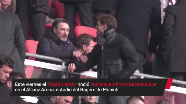 La solemne despedida a Beckenbauer en el Allianz Arena