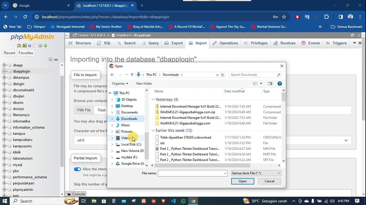 Tutorial Aplikasi Login di dalam python database
