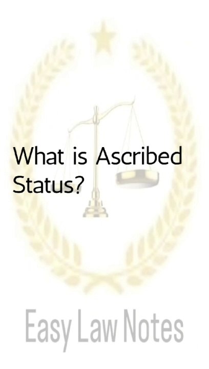 Ascribed Status