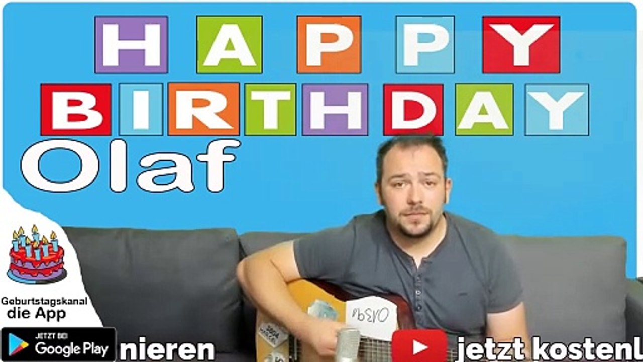 Happy Birthday, Olaf! Geburtstagsgrüße an Olaf