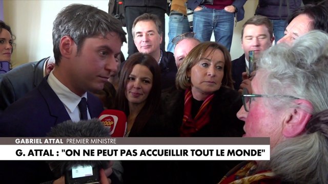 Gabriel Attal en déplacement à Orliénas, dans le Rhône : «On ne peut pas accueillir tout le monde, il faut faire respecter nos règles»
