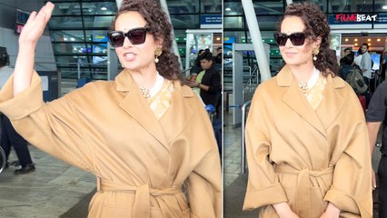 Ram Mandir Inauguration:अयोध्या के लिए निकलीं Kangana Ranaut , Airport पर लगाए 'जय श्री राम' के नारे