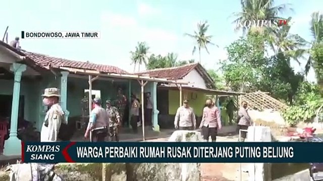 Bencana Angin Puting Beliung di Bondowoso Jatim: 236 Rumah Rusak, 17 Rusak Parah!
