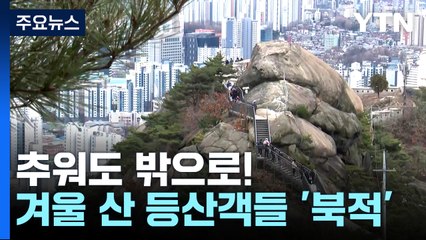 '추워도 밖으로'...등산객들로 도심 겨울 산 '북적' / YTN