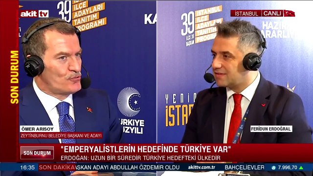 Zeytinburnu Belediye Başkanı ve Adayı Ömer Arısoy hedeflerini anlattı