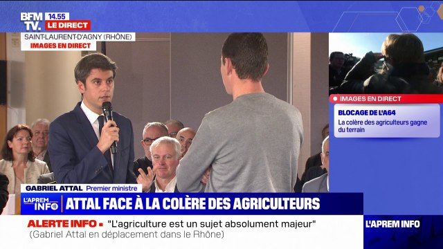 C'est un sujet absolument majeur : dans le Rhône, le Premier ministre fait face à la colère des agriculteurs