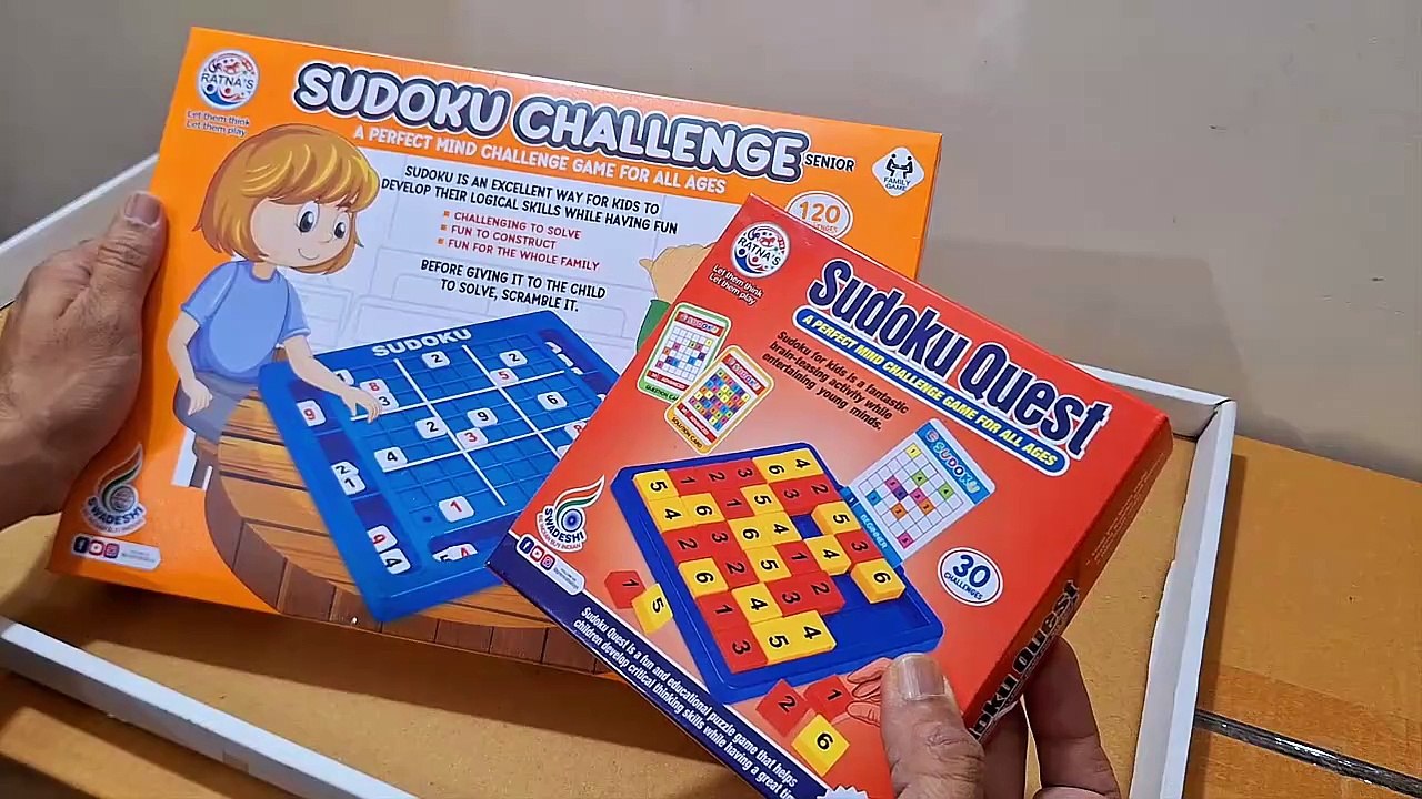 Unboxing and Review of Ratnas Sudoku Challenge Senior Number Puzzle Game for gift