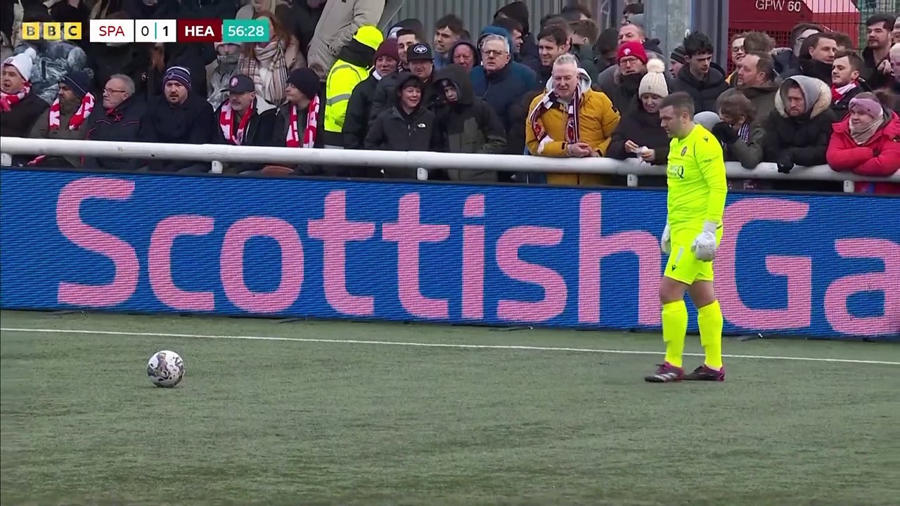 Spartans vs Hearts 2 half Scottish cup last 32