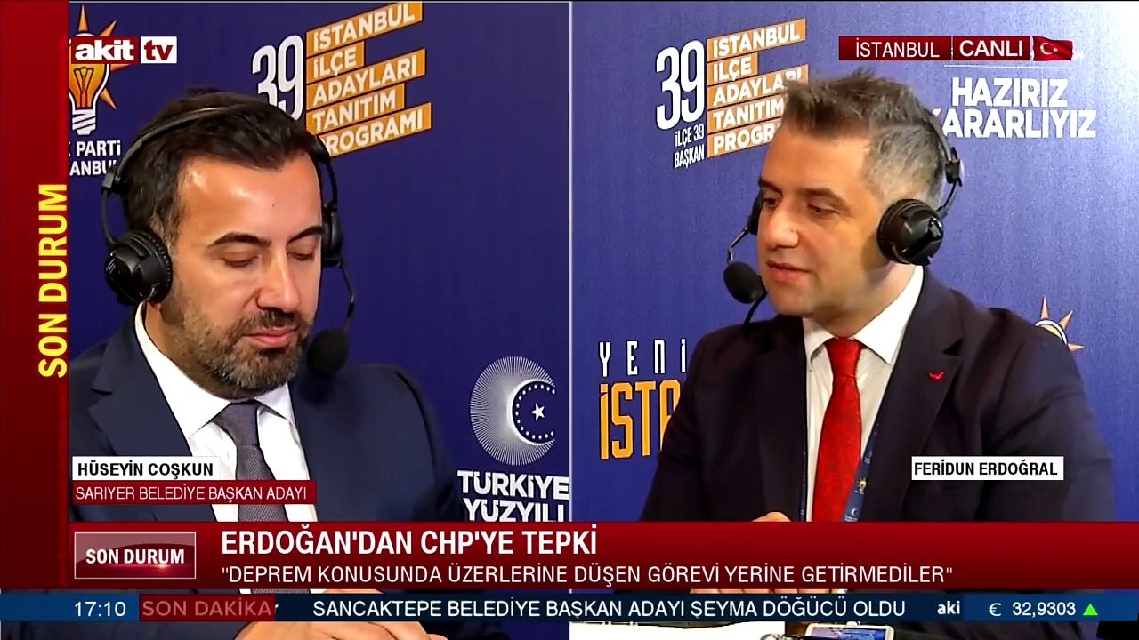 Sarıyer Belediye Başkan ve Adayı Hüseyin Coşkun hedeflerini anlattı