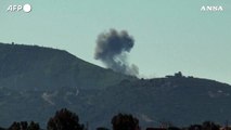 Libano, attacchi israeliani nel sud del Paese: nubi di fumo sulle colline