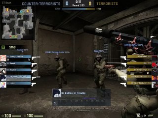 CSGO : 1 Vs 5 ACE Pistol