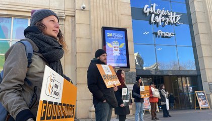 Interview d’Olympe de l’association One Voice Montpellier lors de la mobilisation contre les pratiques des Galeries Lafayette