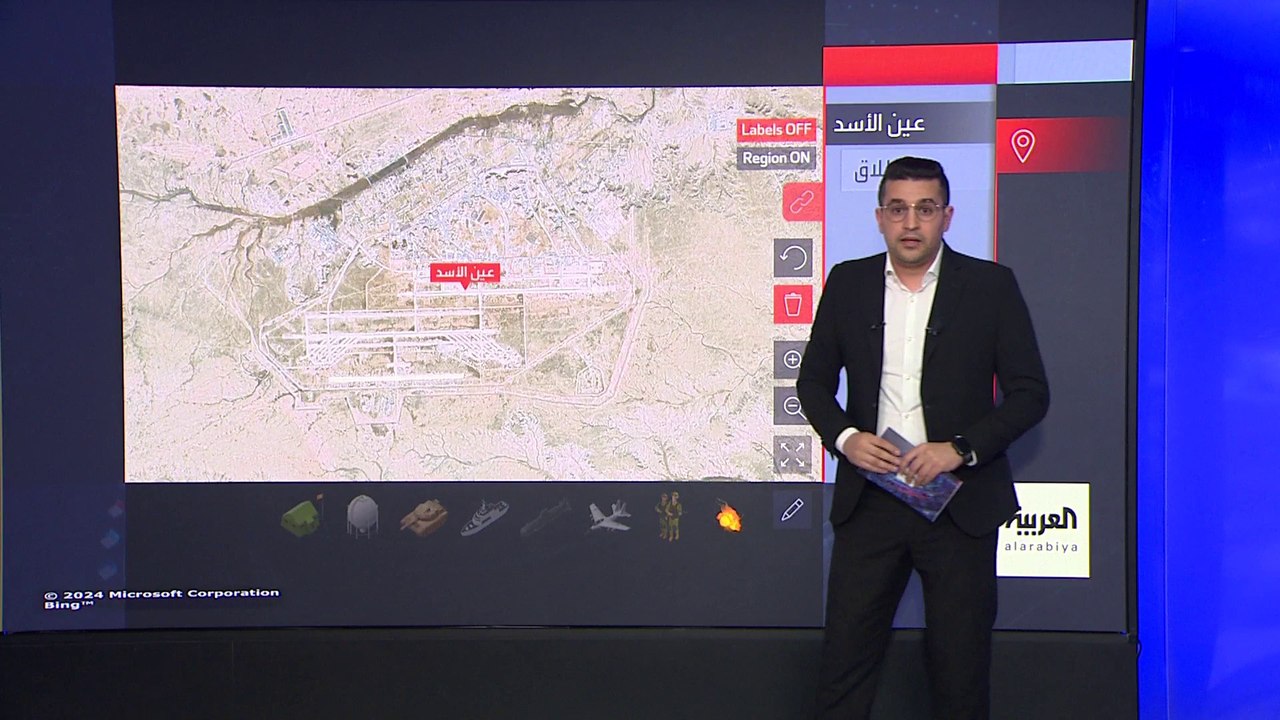قاعدة عين الأسد الأميركية بالعراق تستخدم "القبة الحديدية" بعد قصفها بـ 20 صاروخا