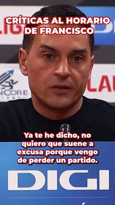 Las críticas de Francisco a los horarios de LaL...