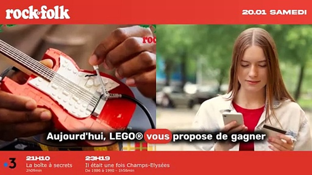 Gagnez une incroyable guitare LEGO® Ideas Fender® Stratocaster™ dans notre concours spécial Noël Rock&Folk !