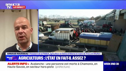 Colère des agriculteurs: Arnaud Rousseau, président de la FNSEA, réclame des "actions concrètes"