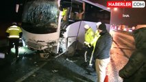 Edirne'de polis servis aracı ile otobüs çarpıştı: 10'u polis 11 yaralı