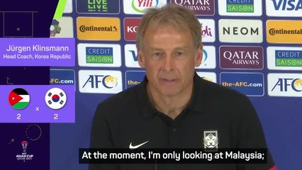 Korea can learn from late Jordan draw - Klinsmann