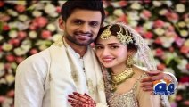 'Alhamdulillah'_ Shoaib Malik ties the knot with Sana Javed _ Geo News