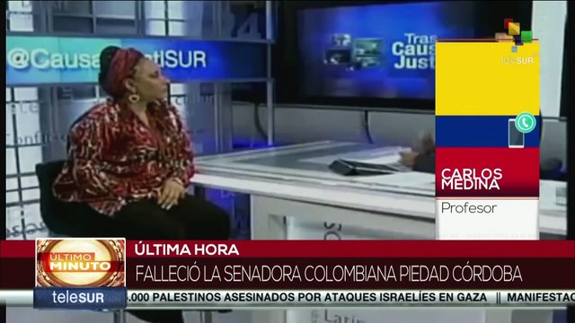 “Piedad Córdoba es un símbolo de la lucha popular, de la lucha por la democracia”