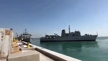 Dois navios da marinha britânica colidem no Barém. Não há feridos