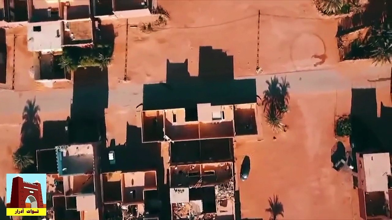 timimoun صحراء الجزائر الواحة الحمراء تيميمون من السماء