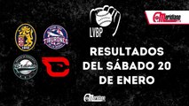 LVBP: Resultados del sábado, 20 de enero.