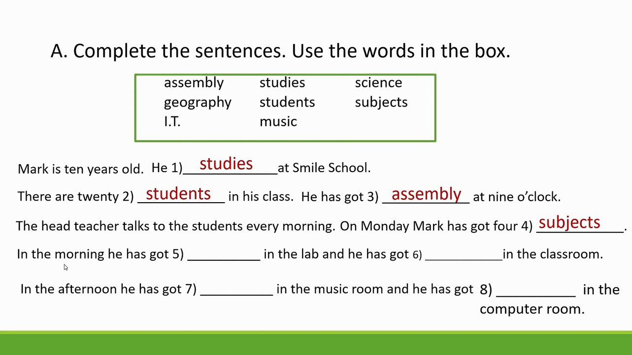 Sentence Completion and Sentence Rearrangement Quiz - video Dailymotion