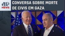 Estados Unidos enfrentam onda de frio e Joe Biden conversa com primeiro-ministro de Israel