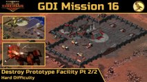 How to Beat C&C Tiberian Sun GDI Mission 16: Destroy Prototype Facility Pt 2/2 - Hard - HD