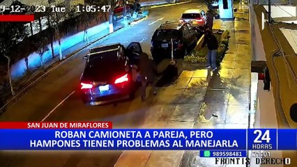 San Juan de Miraflores: asaltan a pareja y se llevan su moderna camioneta