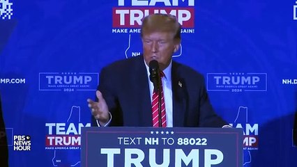 Trump appears to confuse Haley and Pelosi while making false Jan. 6 claims in New Hampshire