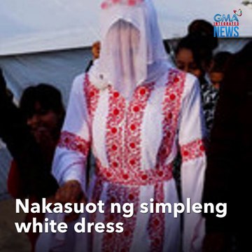 Sa gitna ng giyera — magkasintahan, ikinasal sa tent city sa Gaza | GMA Integrated Newsfeed