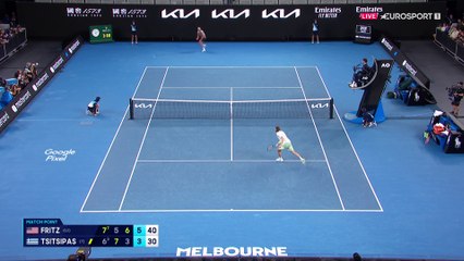 La facétie de Tsitsipas n'aura pas suffi : Fritz conclut sur sa 2e balle de match