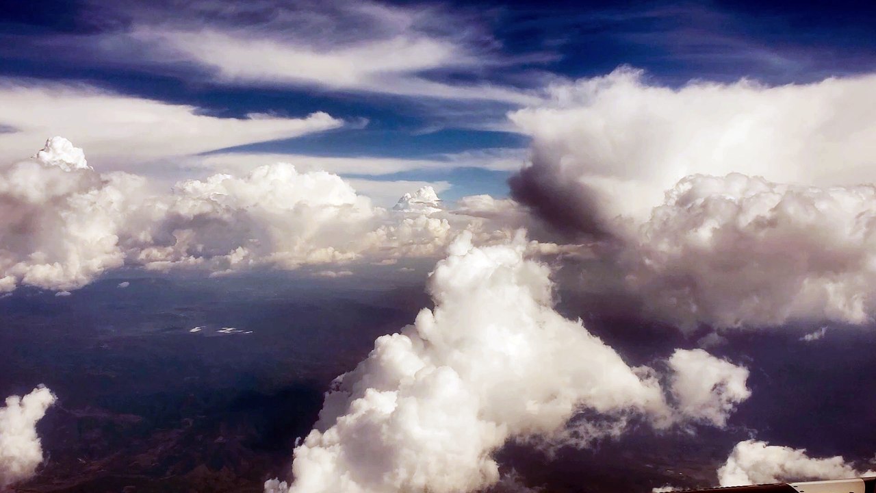 clouds and blue sky background 4k